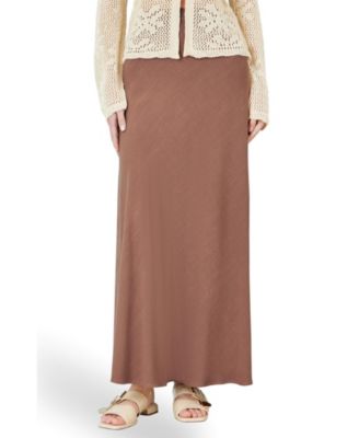Women's A-Line Maxi Viscose-Blend Skirt