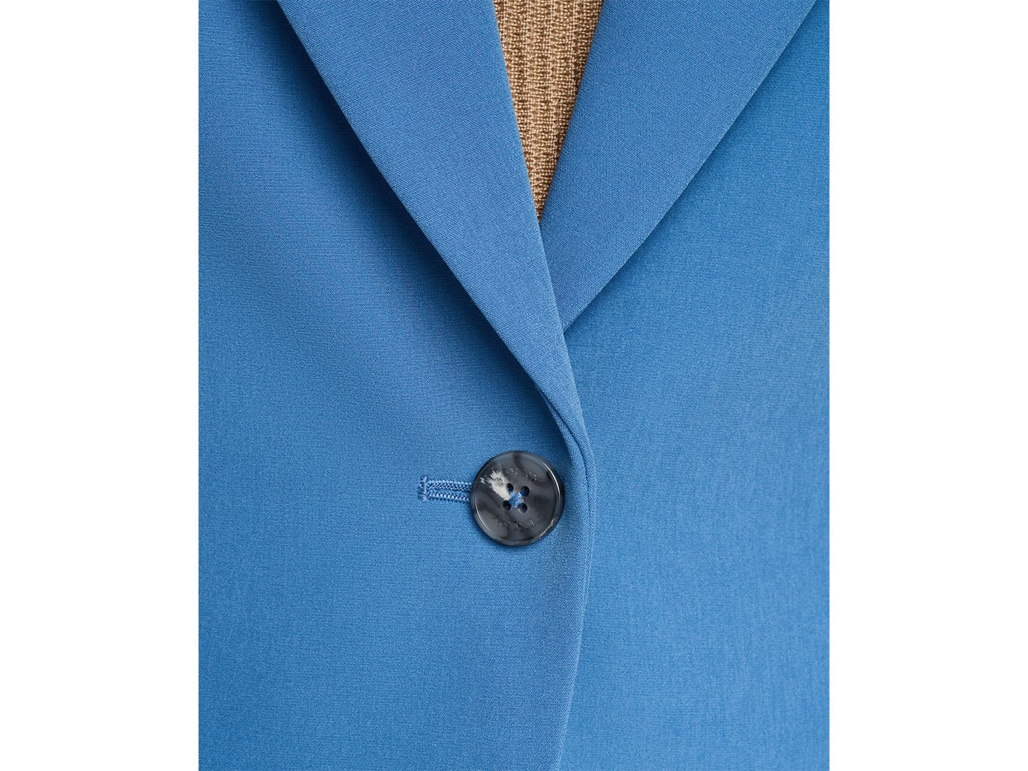 Женский пиджак DKNY Tech Tailoring 1-Button 3/4-Sleeve Blazer, цвет: Синий — фото 9