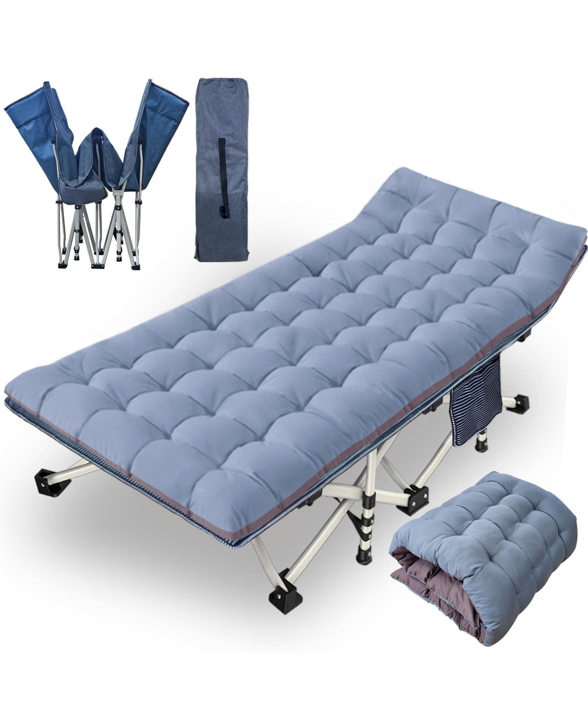 Aofar Oversize Xxl Camping Mattress Folding Bed Carry Bag Heavy Duty Indoor Outdoor