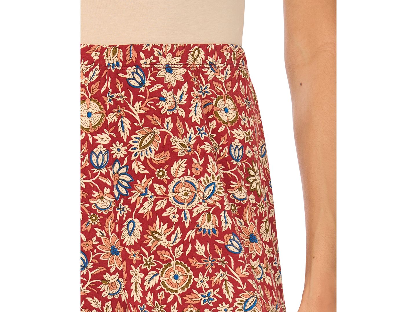 Женские брюки Vince Camuto Wide-Leg Pull-On Floral-Print, цвет: Красный — фото 3