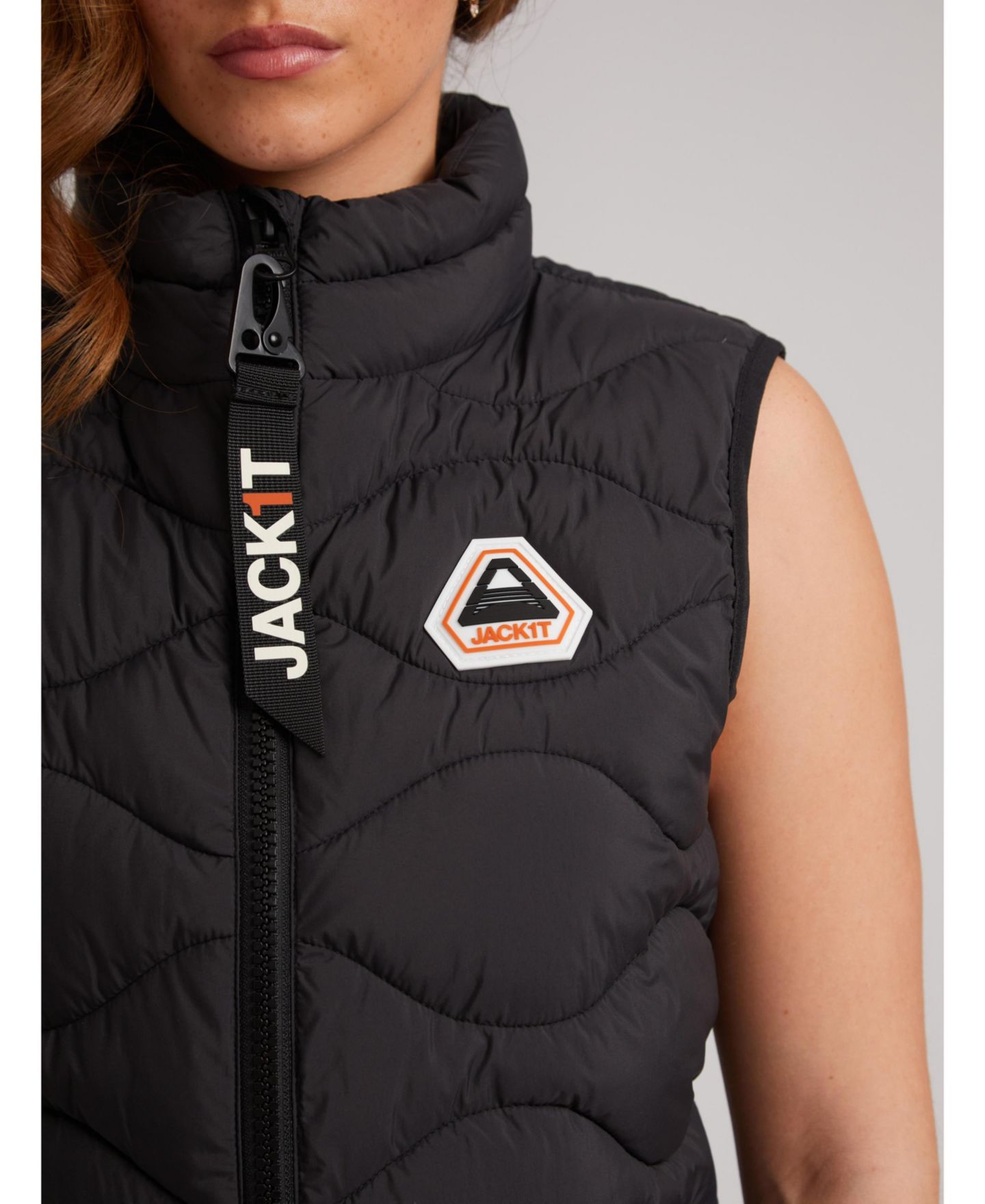 Женская куртка JACK1T High Neck Gilet, цвет: Чёрный — фото 6