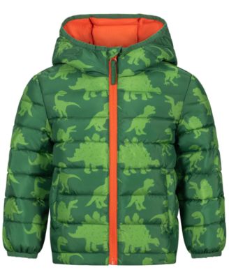 Toddler Boys' 2T-5T Dino Print Midweight Packable Jacket