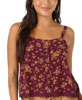 Women's Brynn Maya Floral Button Tank Top