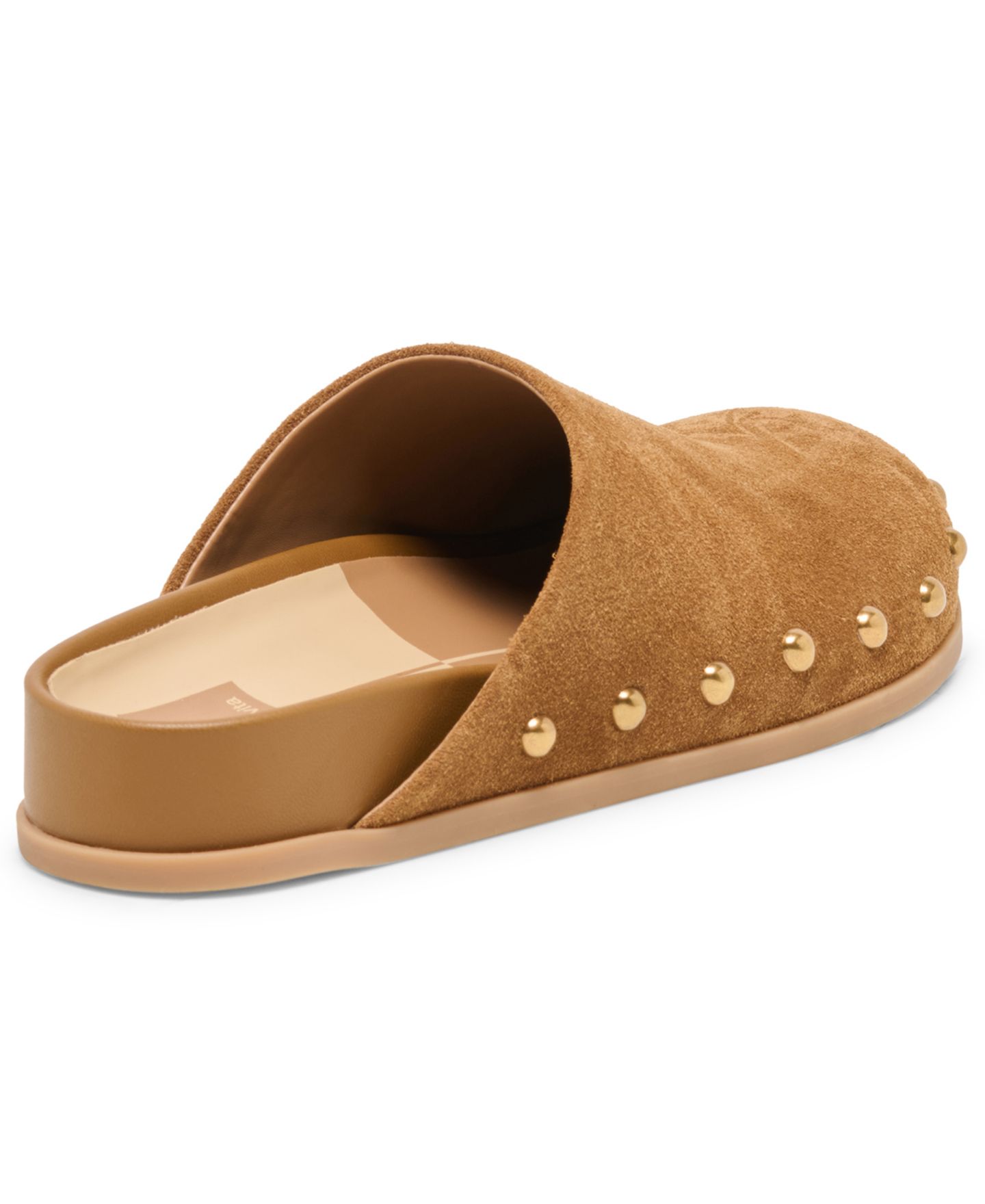 Женские сабо Dolce Vita Joney Studded Slip-On Clog Mules, цвет: Коричневый замшевый — фото 6