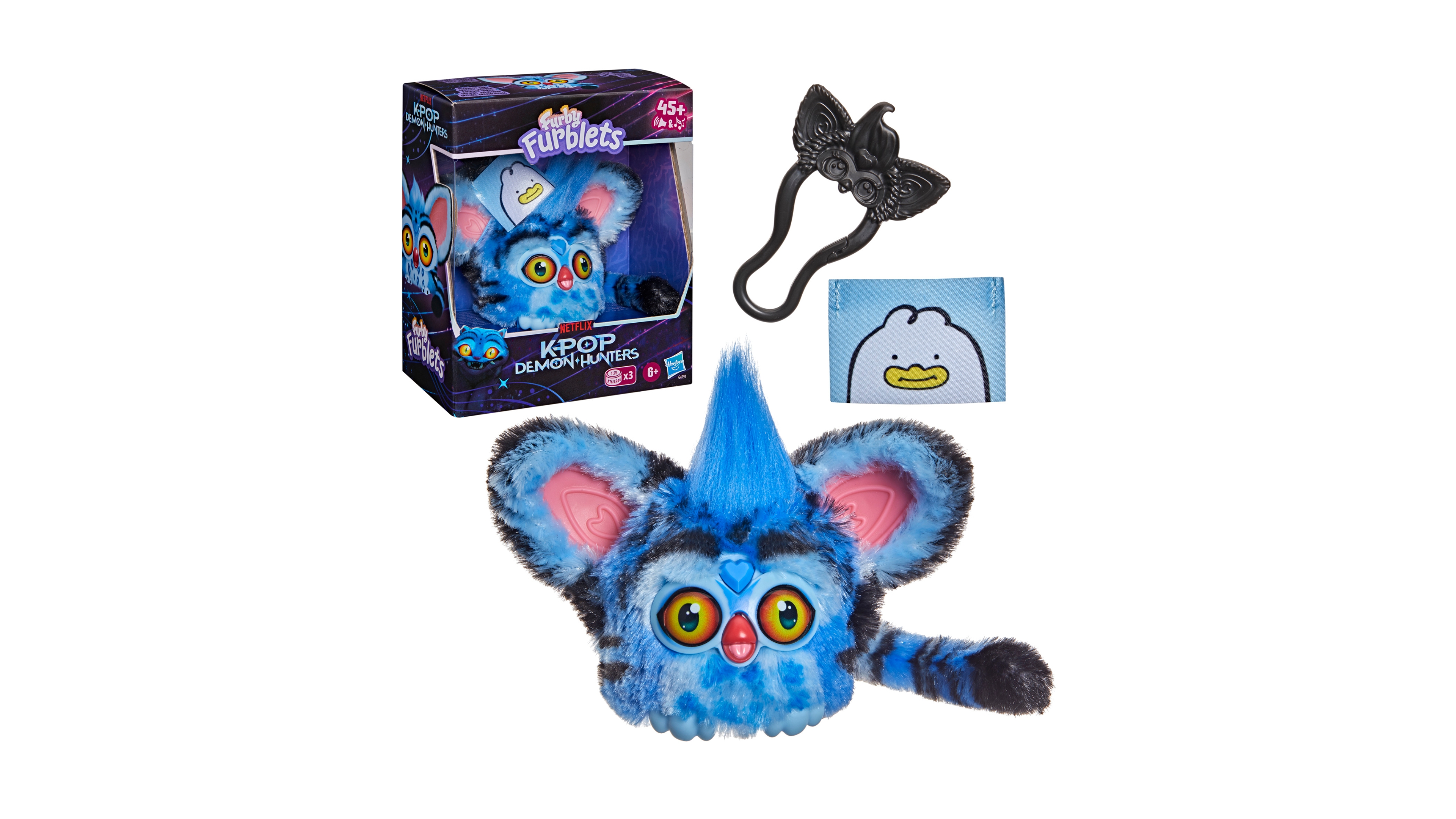 Furby KPop Demon Hunters Derpy Tiger 3" Interactive Plush