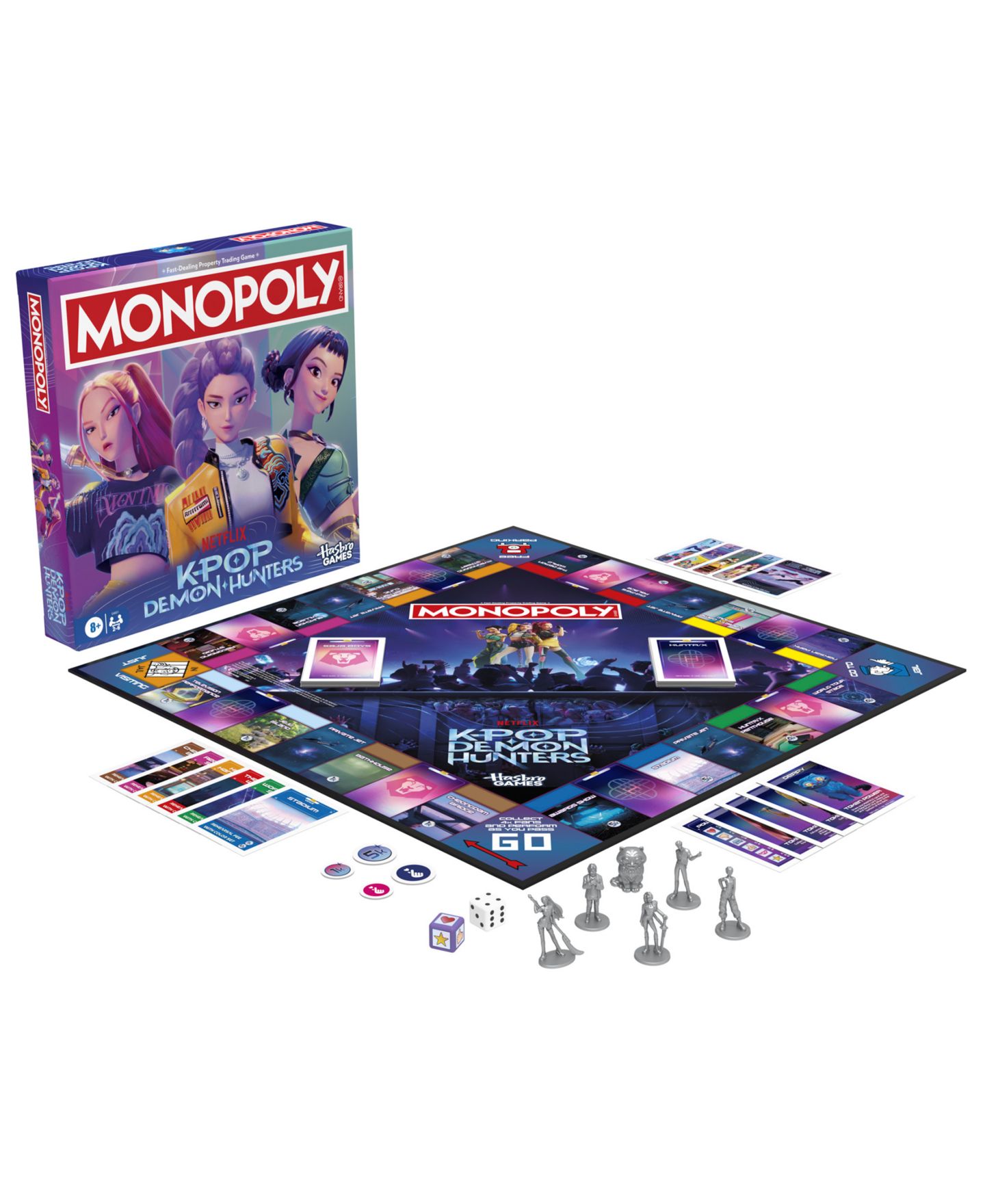 Детская настольная игра MONOPOLY KPop Demon Hunters Edition Board Game — фото 4