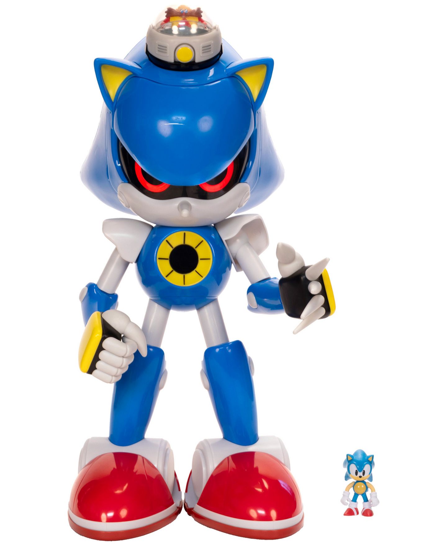 Детский игровой набор Sonic The Hedgehog Giant Metal Light-Up Eyes 2-Piece Playset, Ages 3+ — фото 2