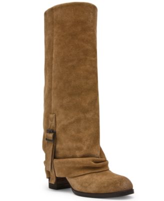 Women's Bozeman Cuffed Block Heel Tall Slouch Boots