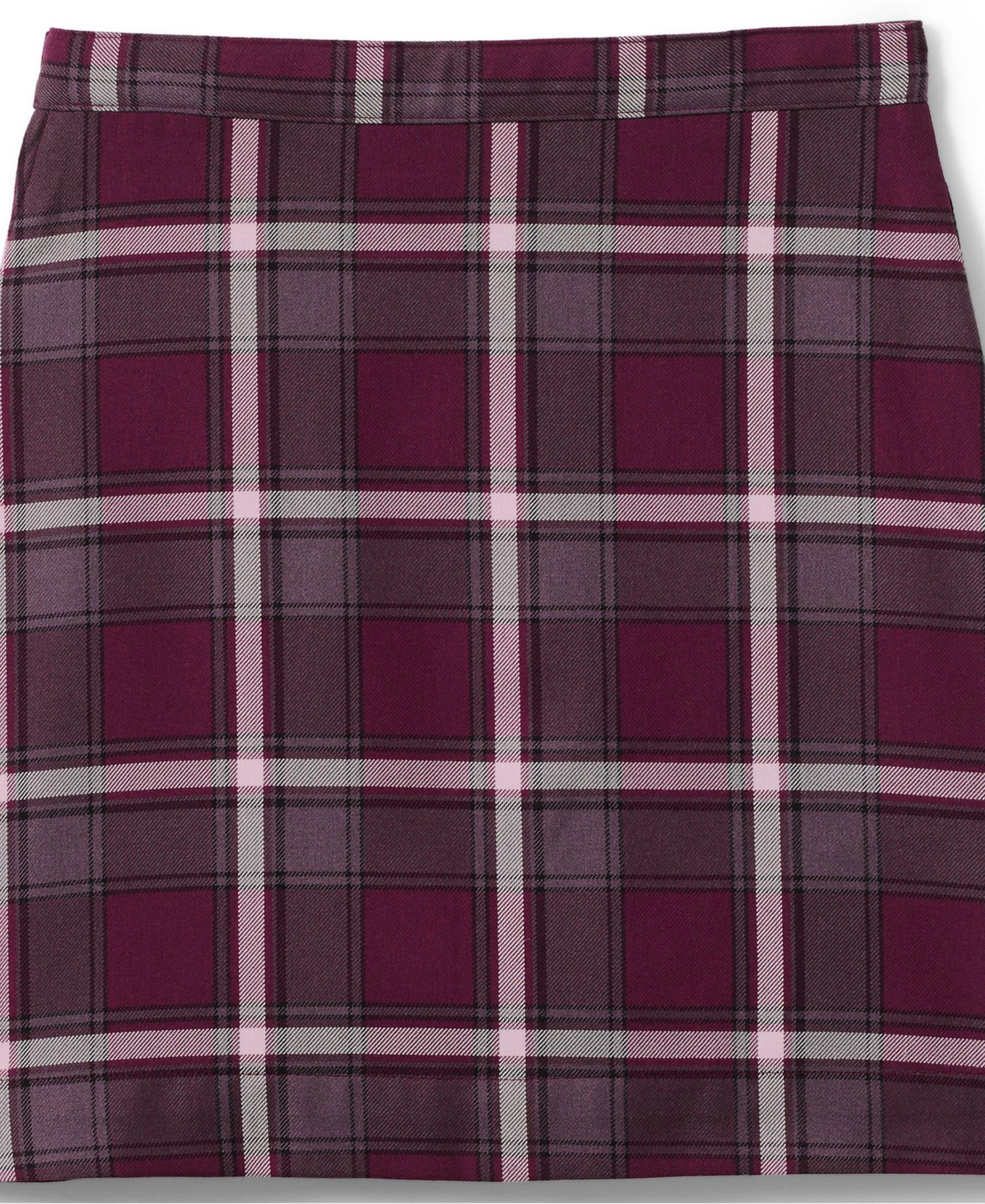 Child School Uniform Girls Plus Plaid A-line Skirt Below the Knee