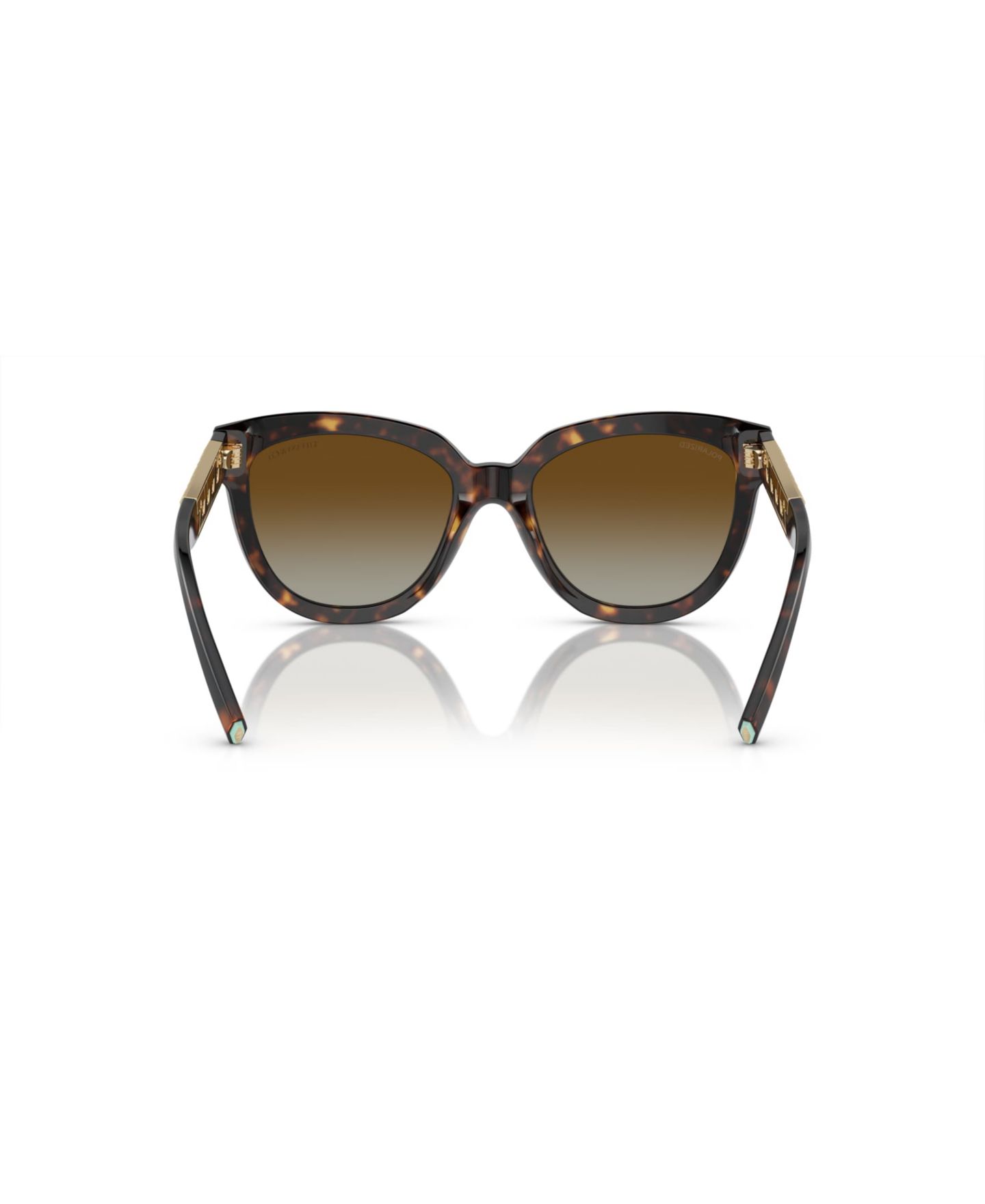 Женские солнцезащитные очки Tiffany & Co. Polarized Sunglasses, TF4215F, цвет: Гавана — фото 4