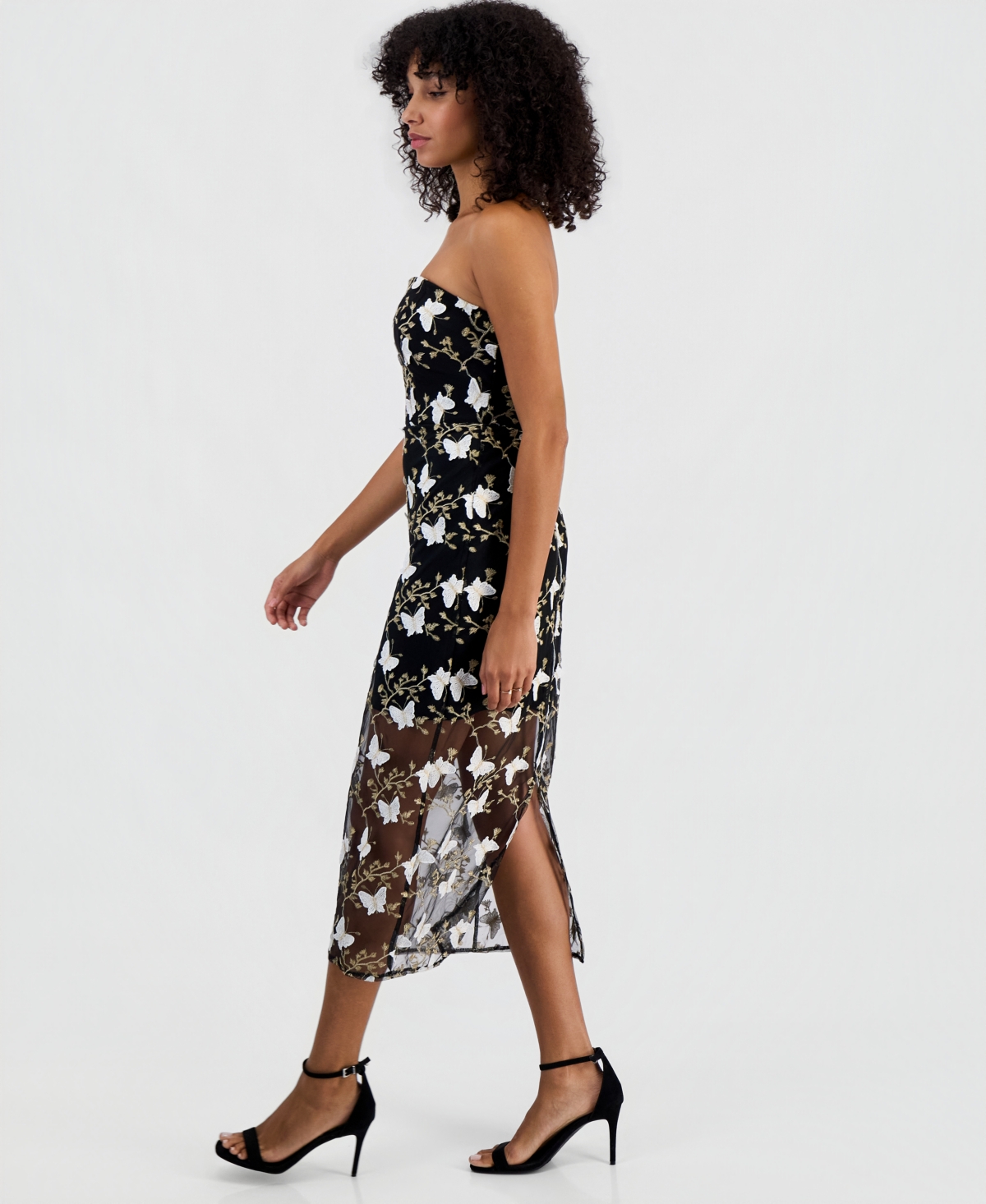 Sam Edelman Women's Lace Sheath Midi Dress