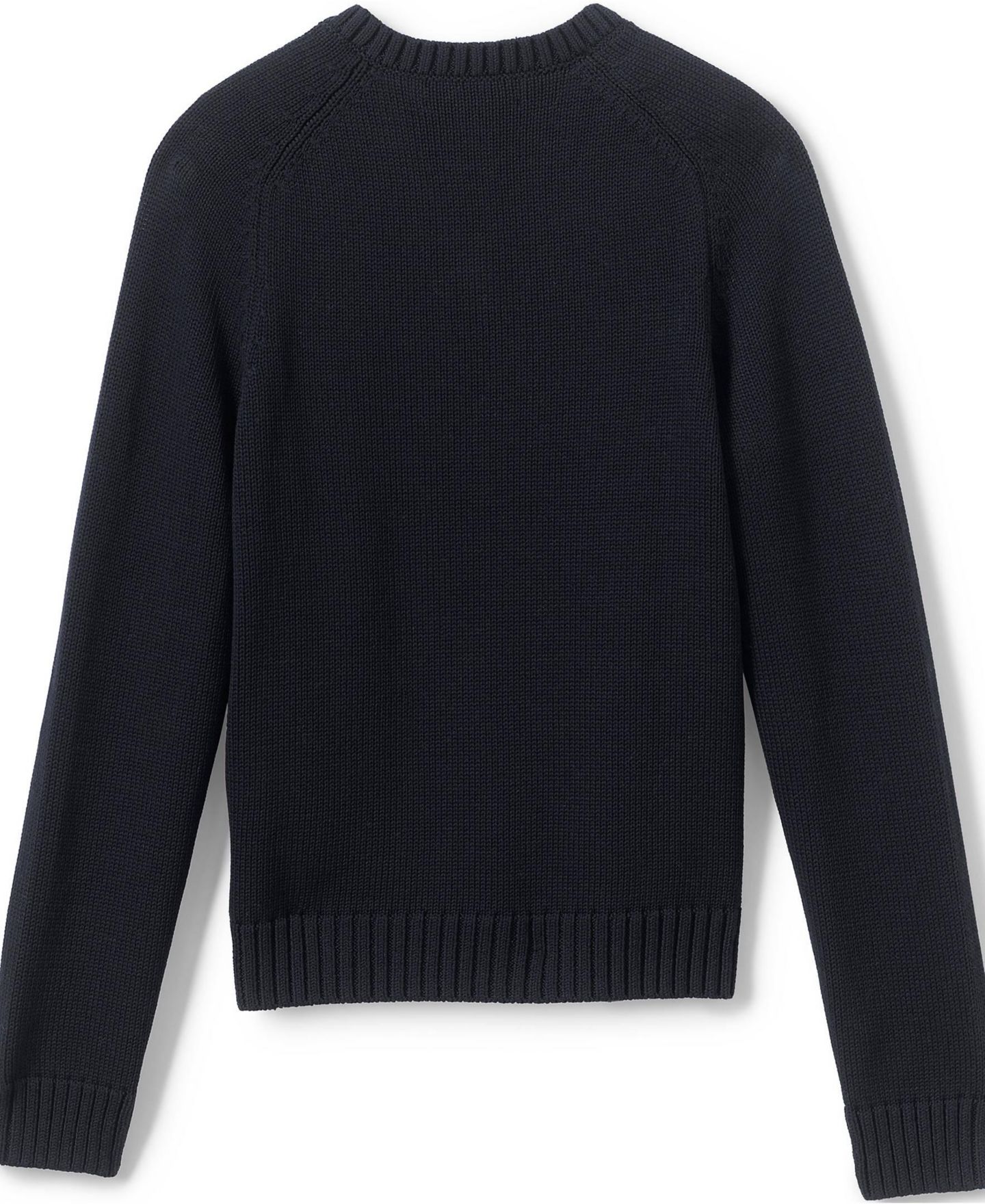 Мужской свитер Lands' End Legacy V-neck, цвет: Чёрный — фото 5