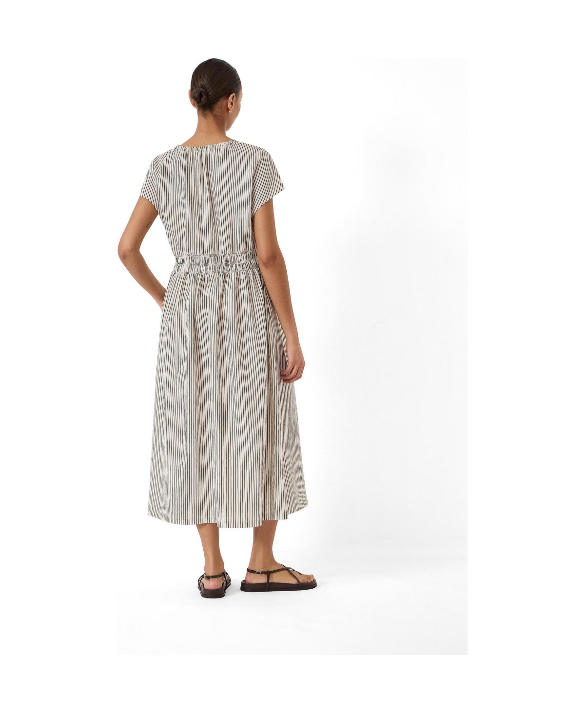 Hush Women's Nika Smocked Waistband Cotton Midi Dress