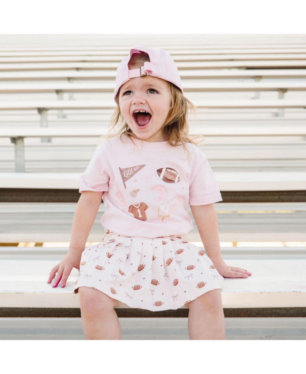 Sweet Wink Big Girls Game Day Icon Short Sleeve T-Shirt