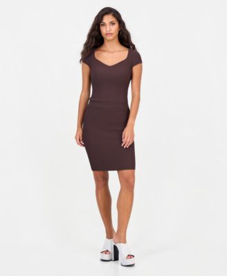 Women's Ottoman Curve Sweater High-Waisted Pencil Skirt
