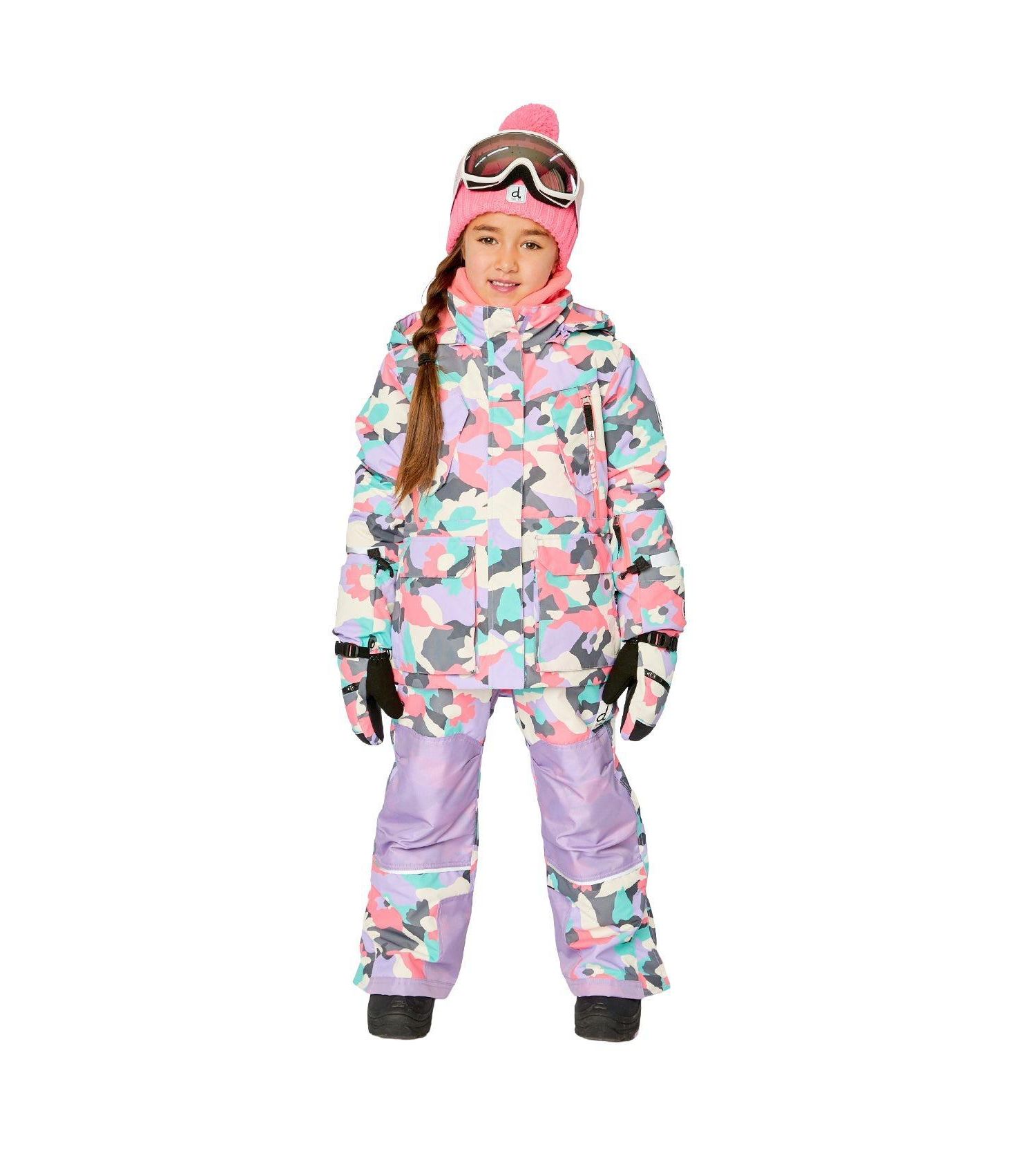Little and Big Girl's (6-16) Two Piece Teknik Snowsuit
