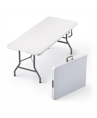 6 Feet Folding Table Steel Portable Heavy Duty
