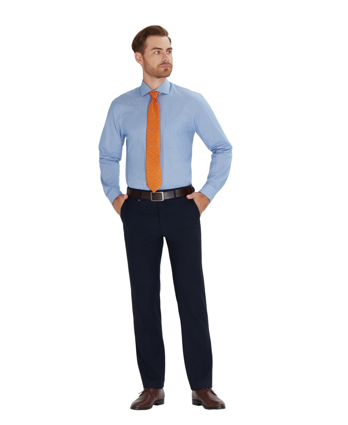 Club Room Men's Regular-Fit Bespoke Poplin Dress Shirt