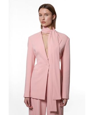 Women's Tie Neck Blazer