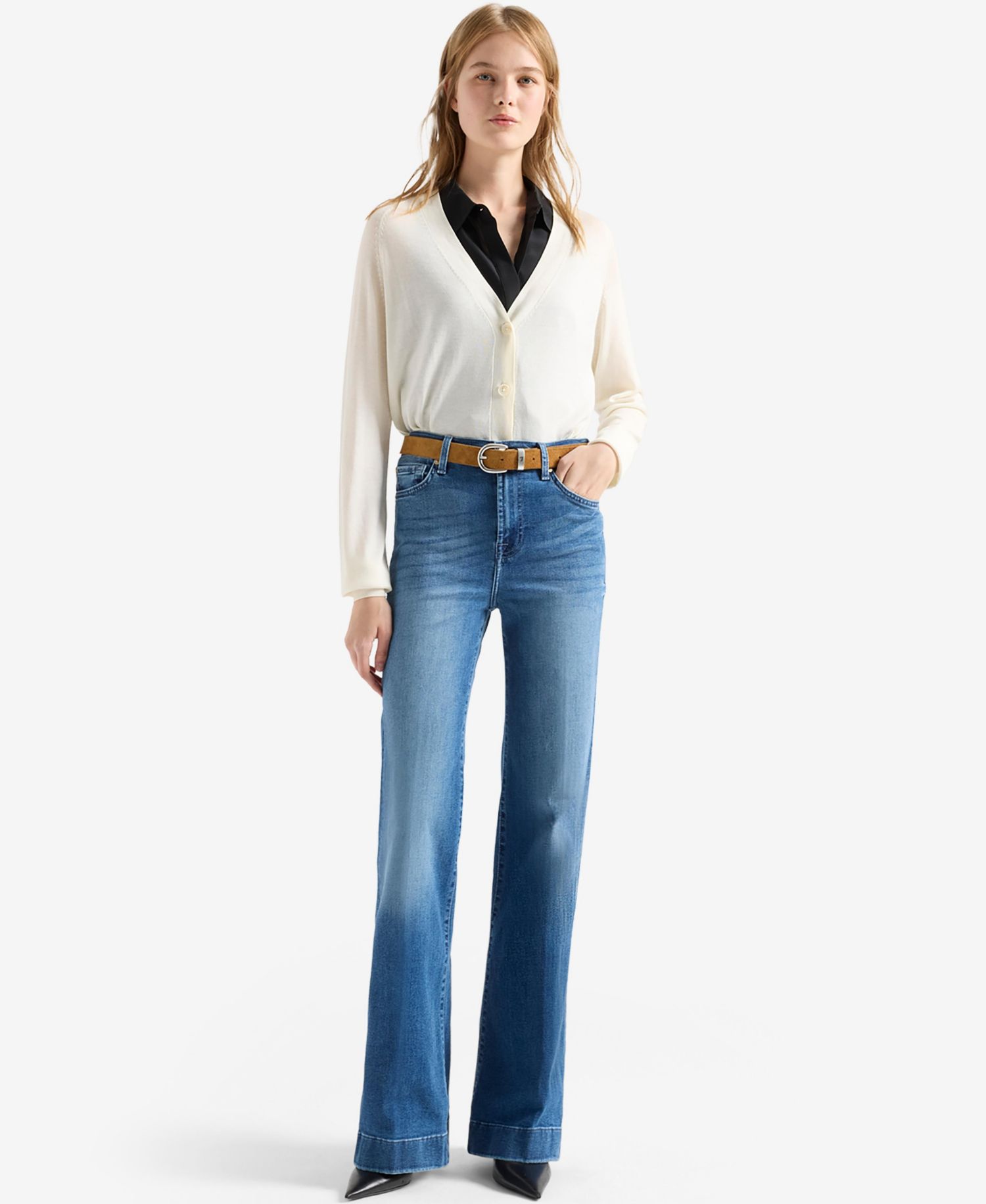 Women's Modern Dojo High-Rise Wide-Leg Flare Jeans