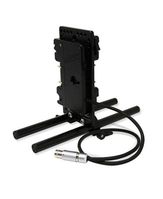 Dual Mount Battery Plate with 15mm LWS Rod Clamp for ARRI Cameras