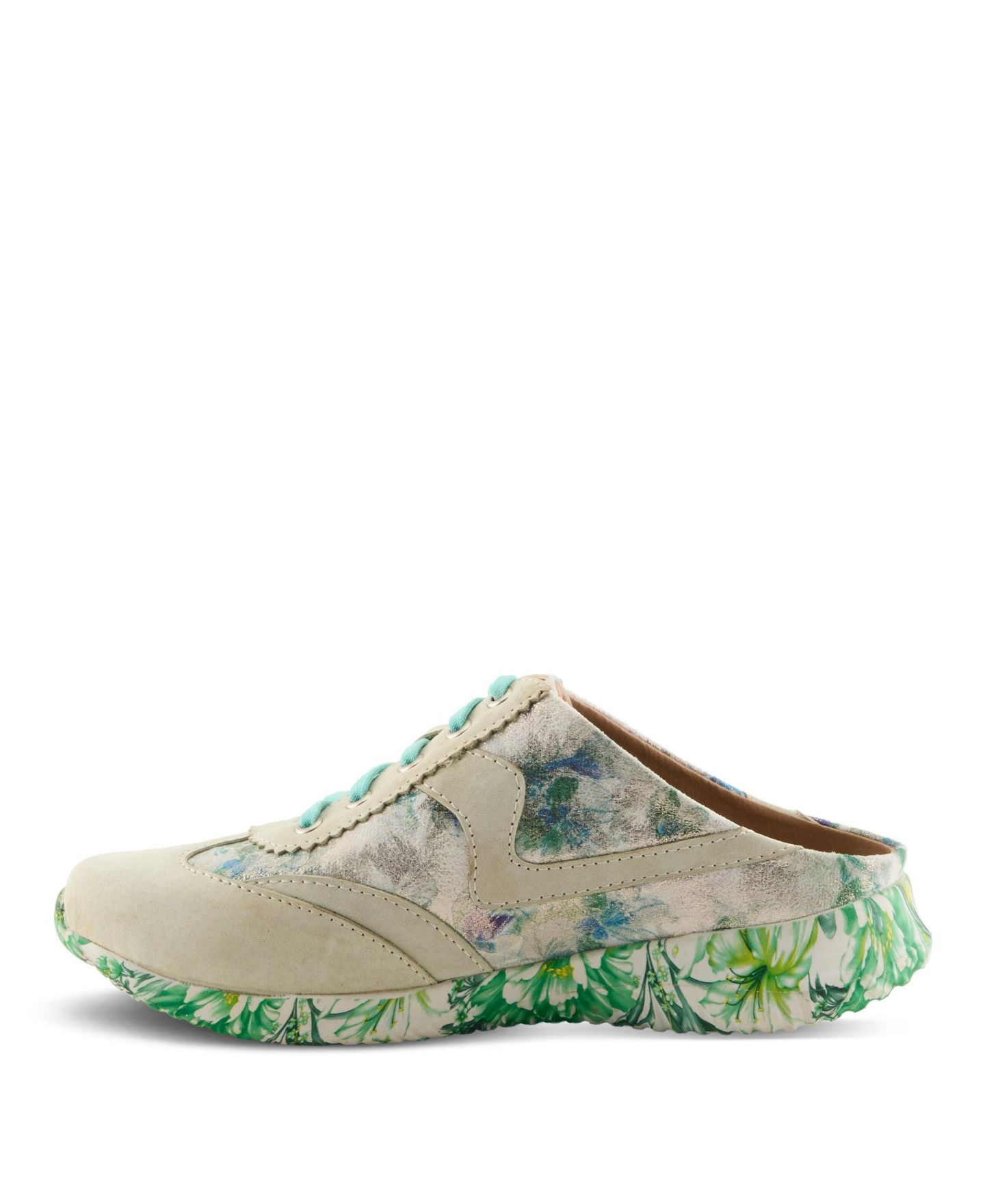 Женские сабо L'Artiste Stepinside Fashion Mule with Cushioned Insole, цвет: Мятный зелёный разноцветный — фото 2