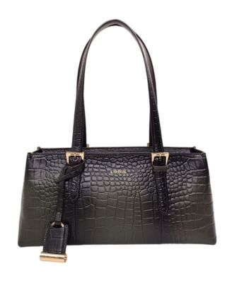 Vintage Burnished Medium Shoulder Handbag