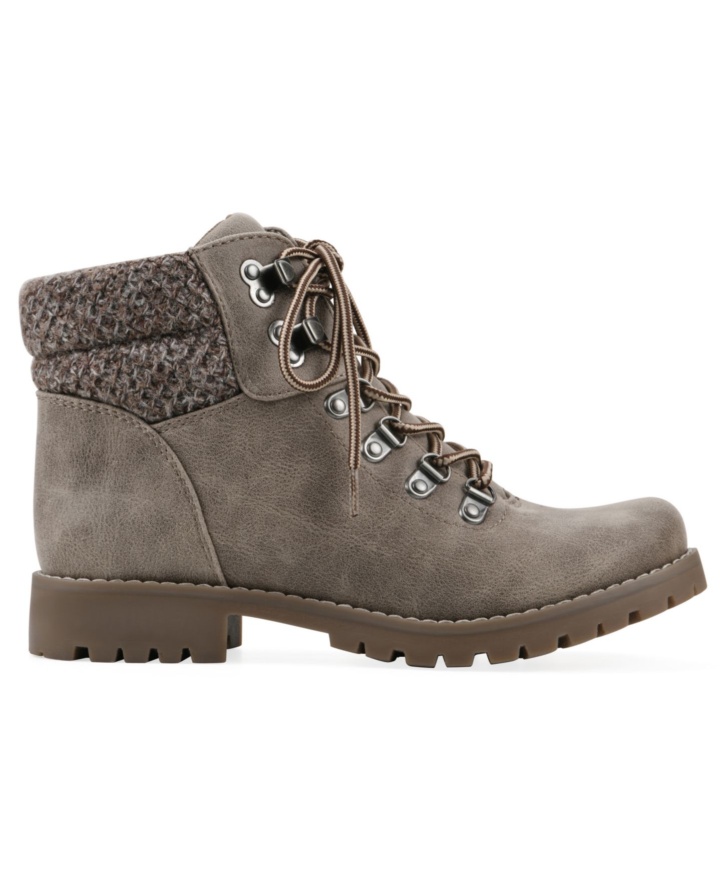Женские ботинки Cliffs by White Mountain Pathfield Lace-Up Booties, цвет: Серо-бежевый — фото 2