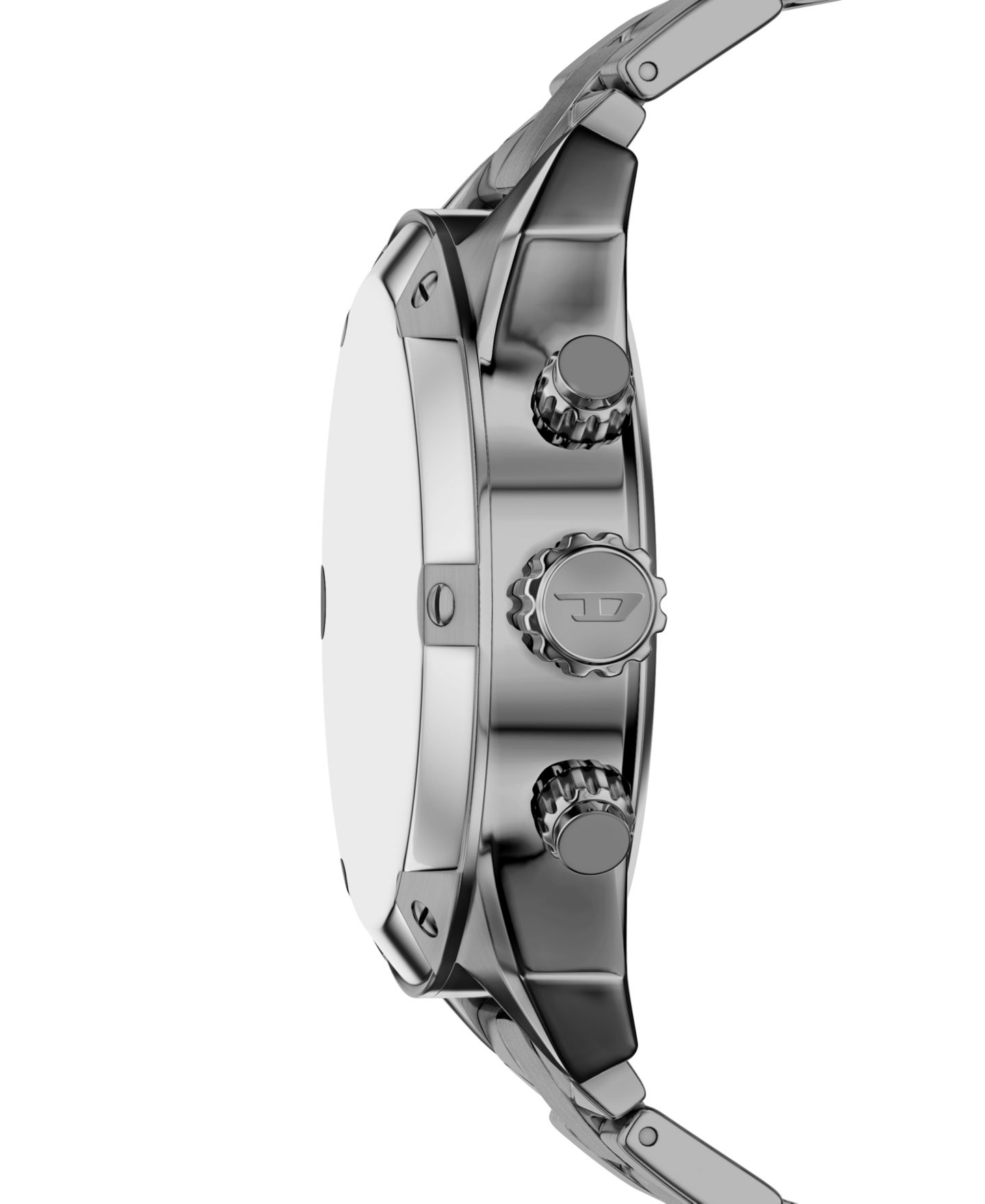Мужские часы Diesel Spiked Quartz Chronograph Gunmetal Stainless Steel Watch 49mm — фото 3