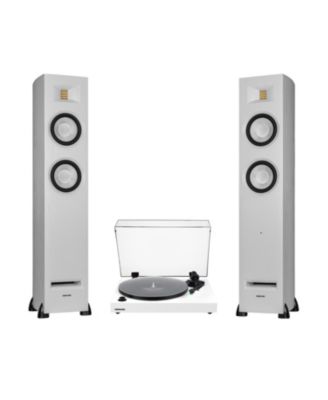 RT81+ and Ri91 150W Vinyl Turntable Record Player with Powered Floorstanding Speakers