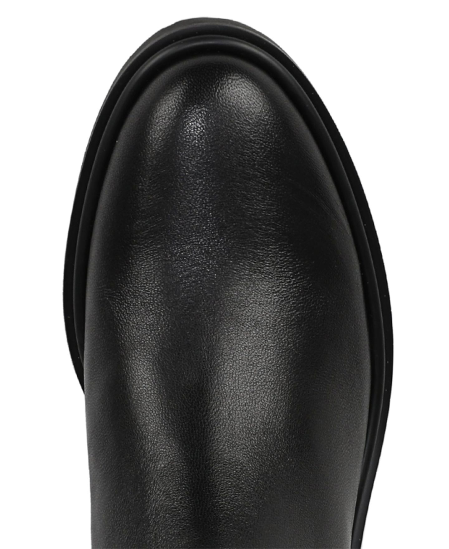 Женские ботинки Sam Edelman Sky Zip Short Block Heel, цвет: Чёрный кожаный — фото 4
