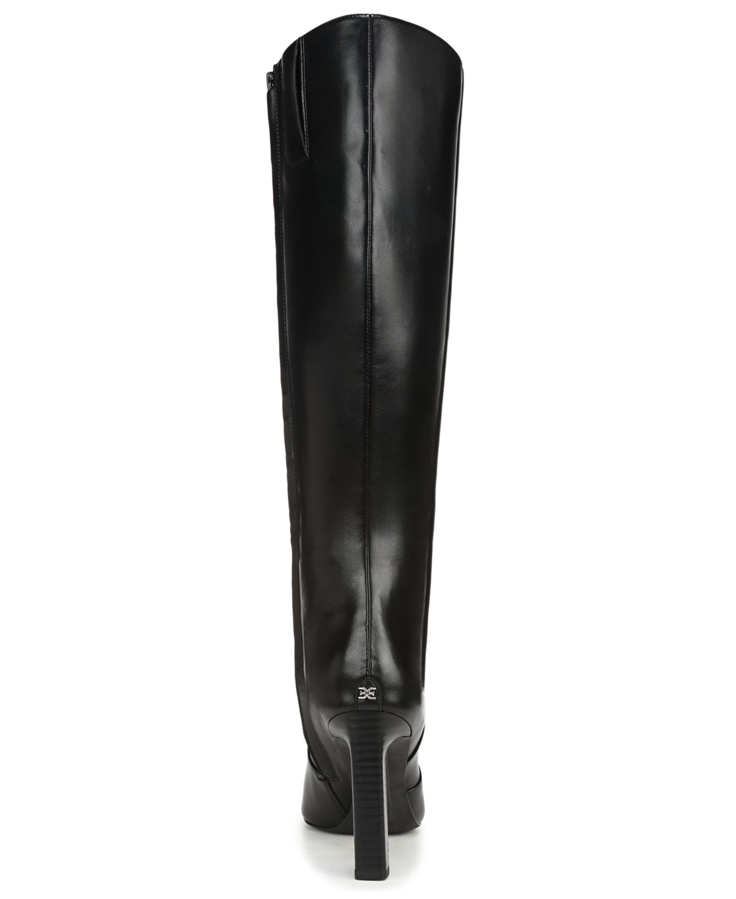 Женские ботинки Sam Edelman Cassie Zipper Tall Boots, Regular & Wide Calf, цвет: Чёрный кожаный — фото 3