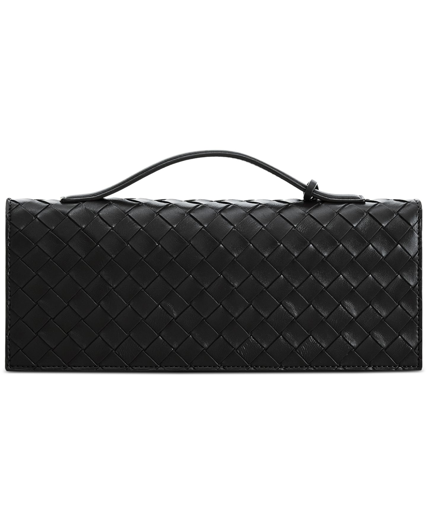 Женский клатч JW PEI Celeste Woven Textured Clutch Handbag, цвет: Чёрный — фото 2
