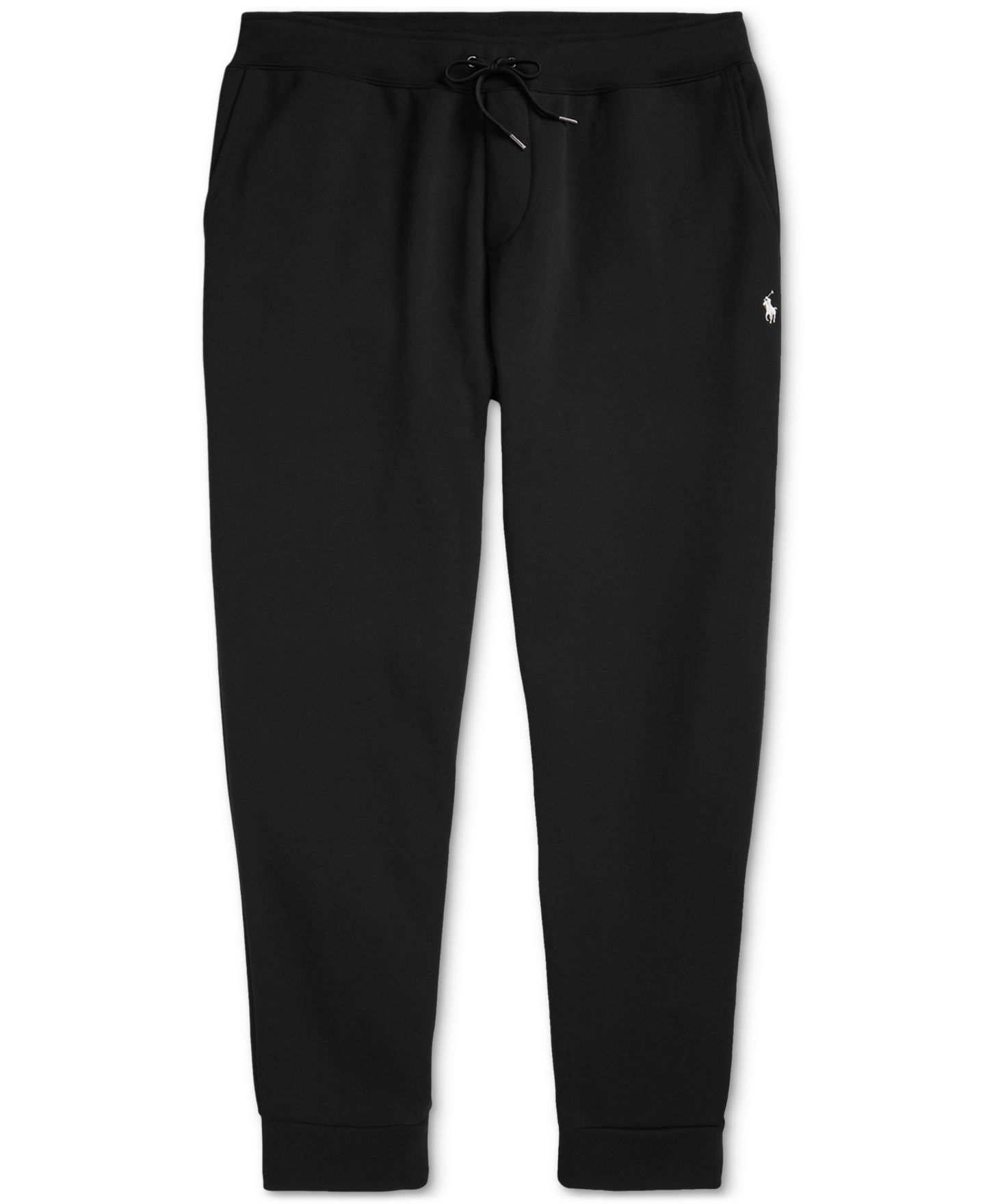 Мужские брюки Polo Ralph Lauren Big & Tall Double-Knit Jogger, цвет: Чёрный — фото 5