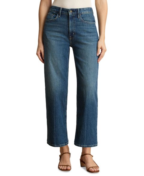 Женские джинсы Lauren Ralph Lauren Petite High-Rise Straight-Leg Ankle, цвет: Мглистый варёный