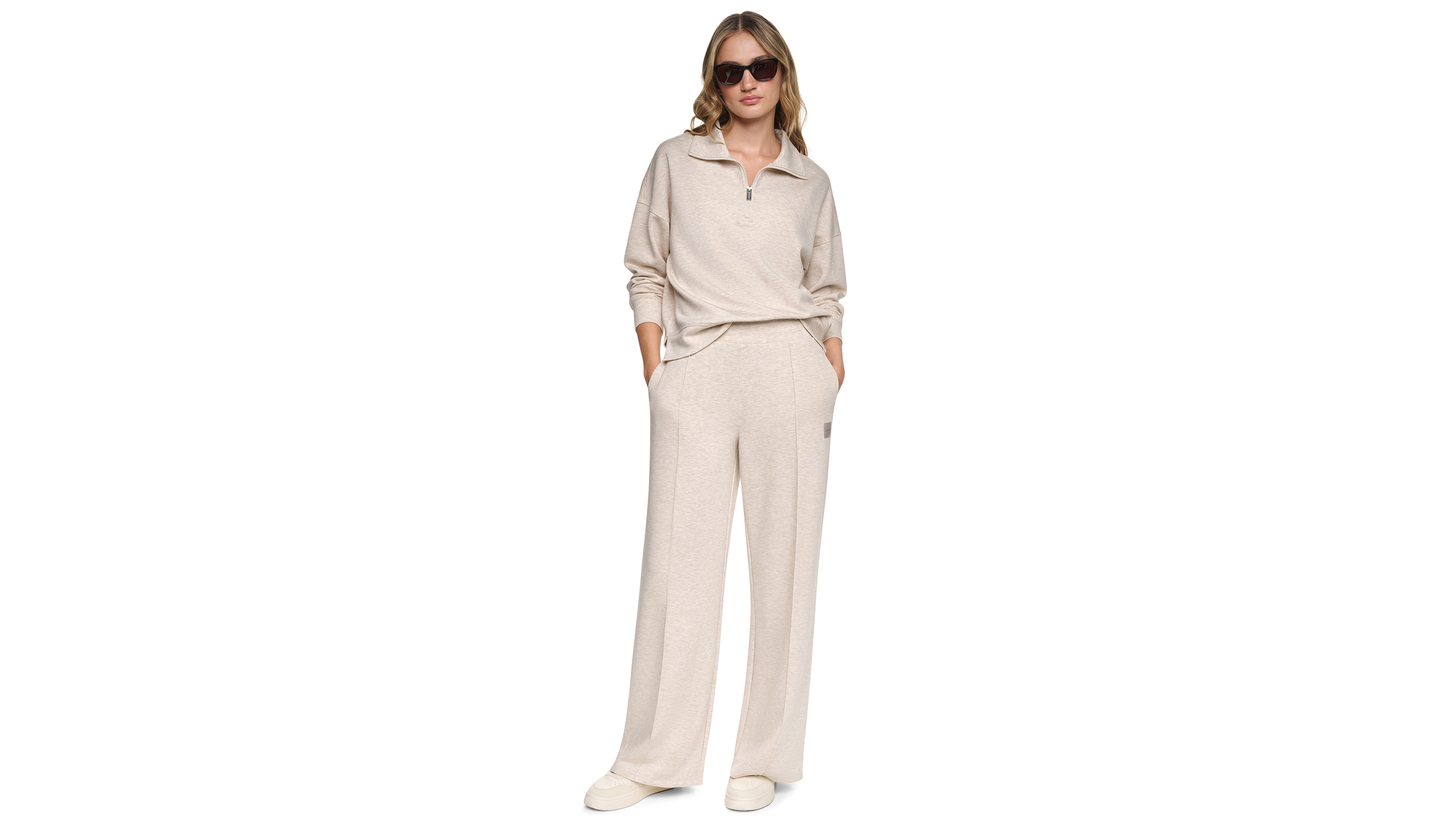 Dkny Sport Women's High-Rise Wide-Leg Pants