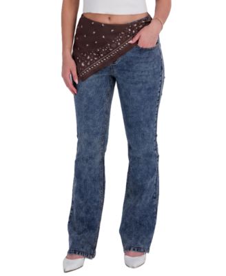 Juniors' Mid-Rise Flare Jeans