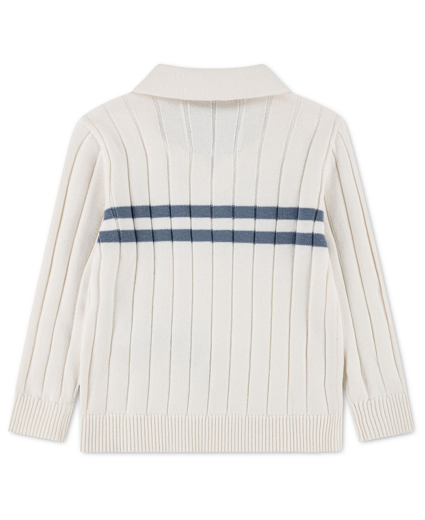 Свитер abercrombie kids Long-Sleeve Johnny Chest Stripe Sweater для мальчиков-малышей, цвет: Чёрный — фото 2