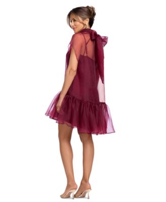 pink dress for bridesmaid Made in USA Baby Infinity Multiway Convertible Dress while flutter sleeves add Size:2XLG Blue Dress with Bolero Style:AP1E212560