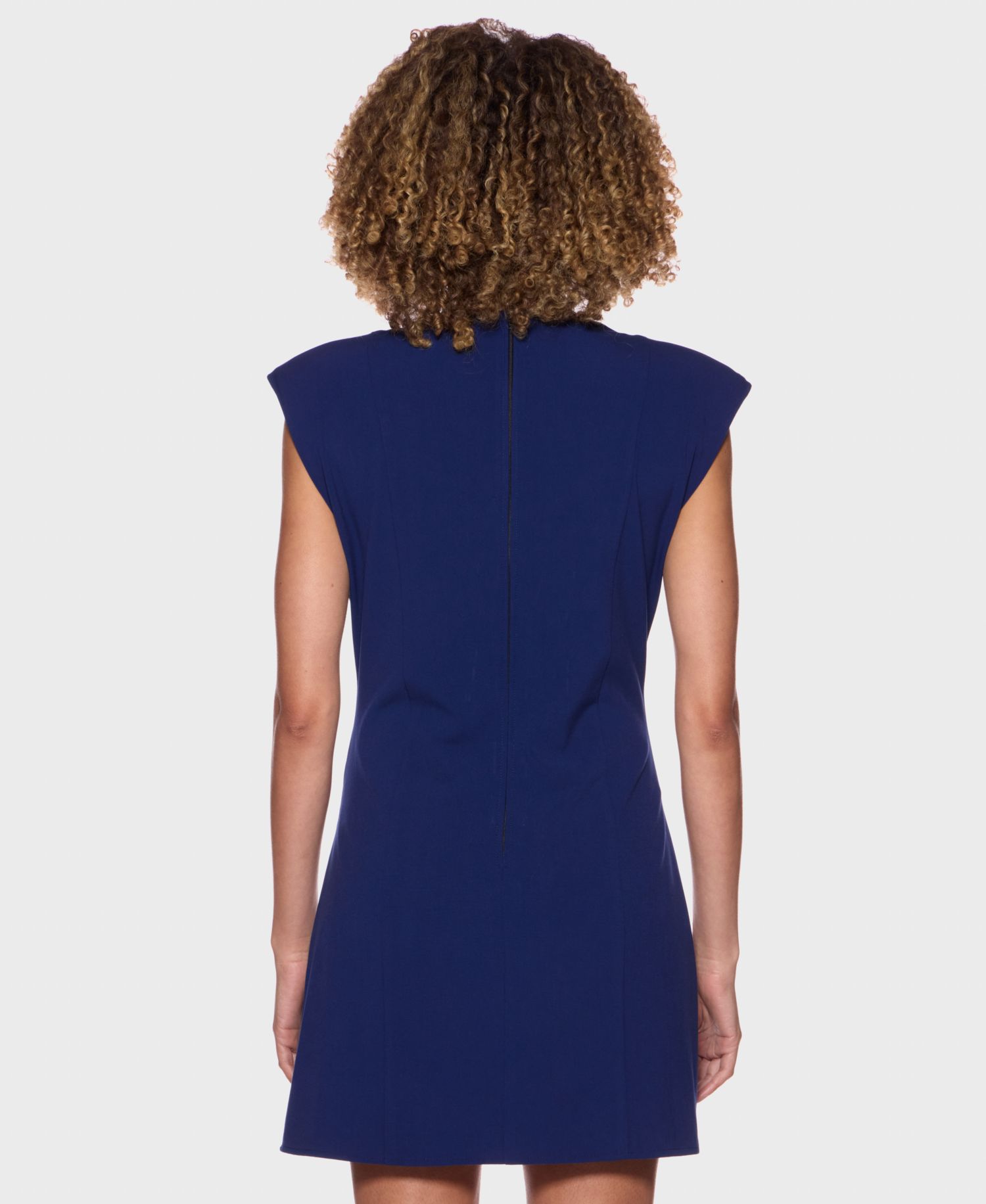 Juniors' Boat Neck Sleeveless Dress