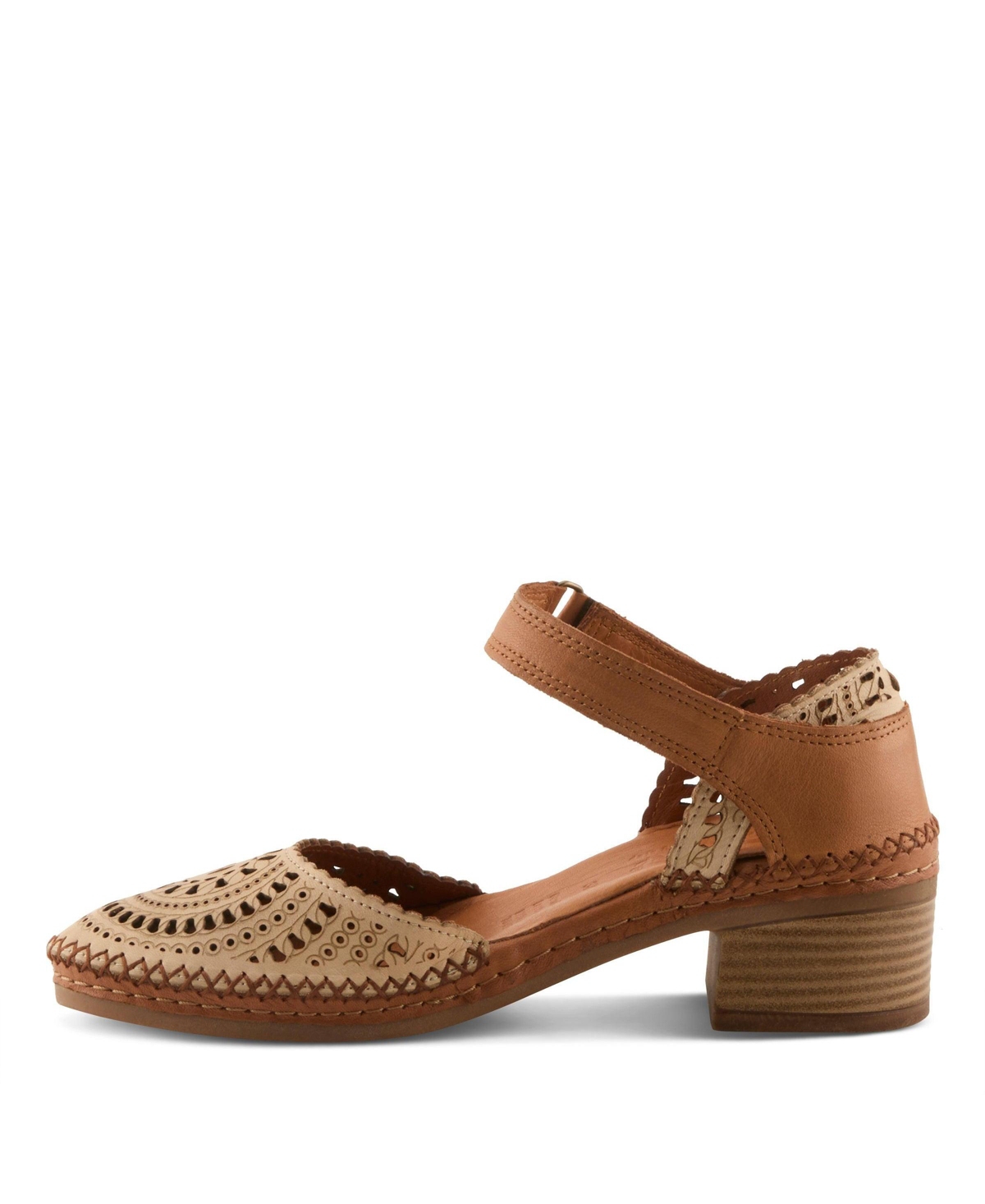 Spring Step Women's Eveline Mary Jane Shoe with Laser-Cut Detail