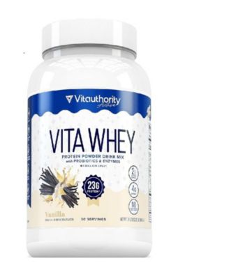 Whey Protein Powder for Women - Whey Isolate, Probiotics & Enzymes for Digestion & Energy, Vanilla Flavor, 30 Servings