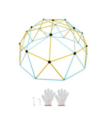 Climbing Dome 10FT Geometric Dome Climber Jungle Gym for Kids 3-10 Years
