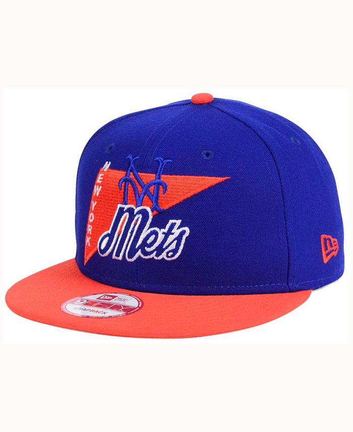 New Era New York Mets Logo Stacker 9FIFTY Snapback Cap - Macy's
