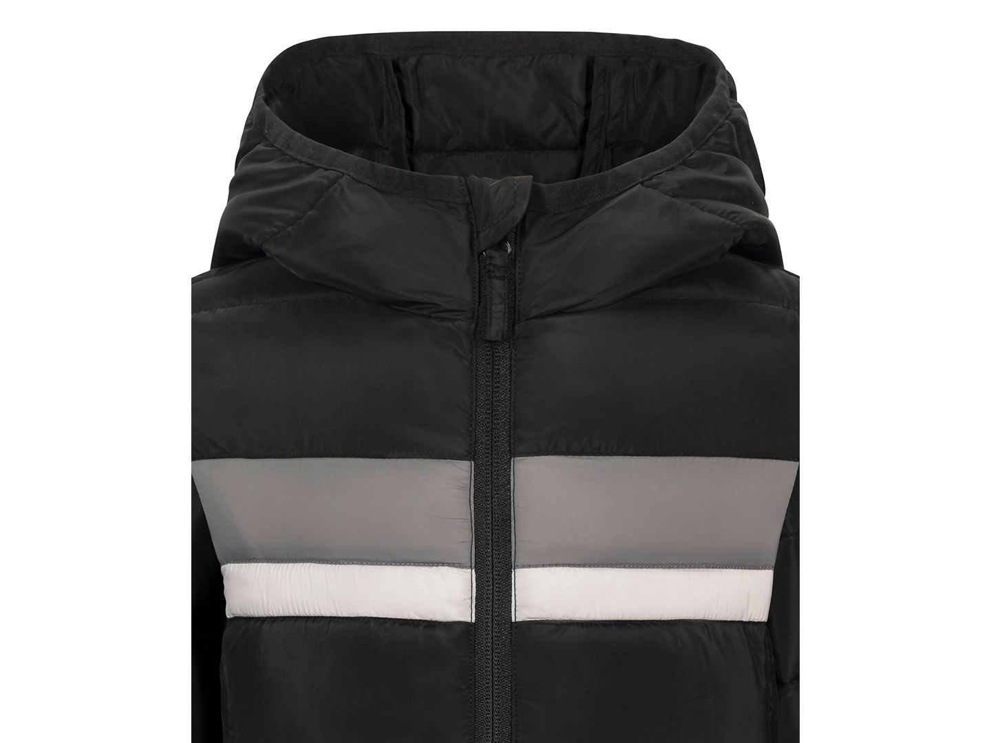 Куртка S Rothschild & CO Long-Sleeve Stripe Inset Midweight Packable Jacket для мальчиков-малышей, цвет: Чёрный камуфляжный — фото 3