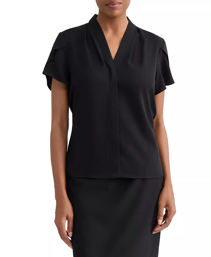 Petite Petal-Sleeve Blouse - thumbnail 9