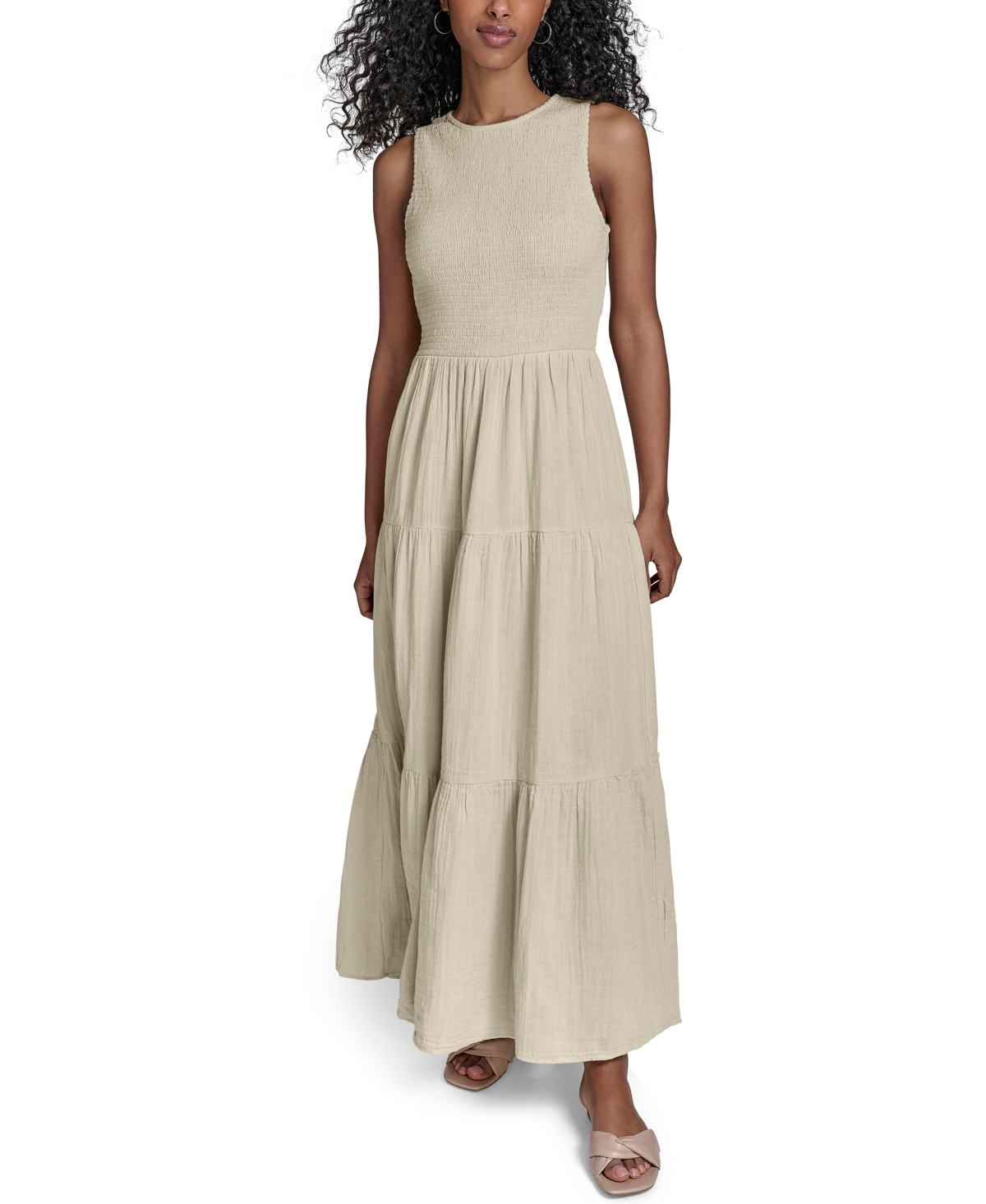Calvin Klein Women's Sleeveless A-Line Midi Dress