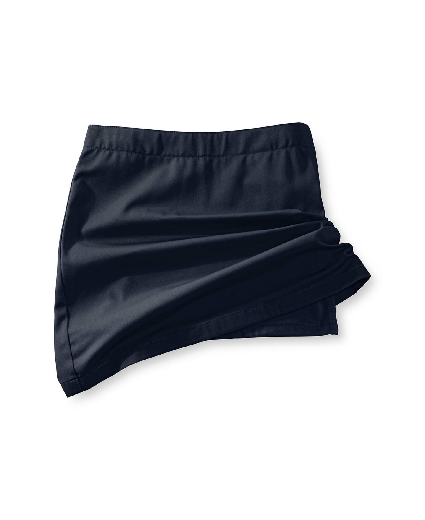 Юбки Lands' End Blend Chino Skort Above Knee для девочек, цвет: Тёмно-синий — фото 4