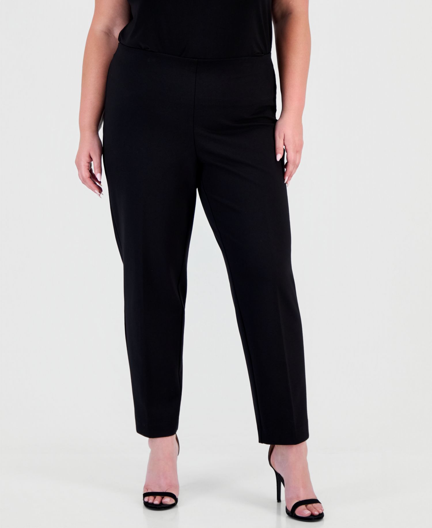 Plus Size Hollywood Slim-Fit Ankle Pants