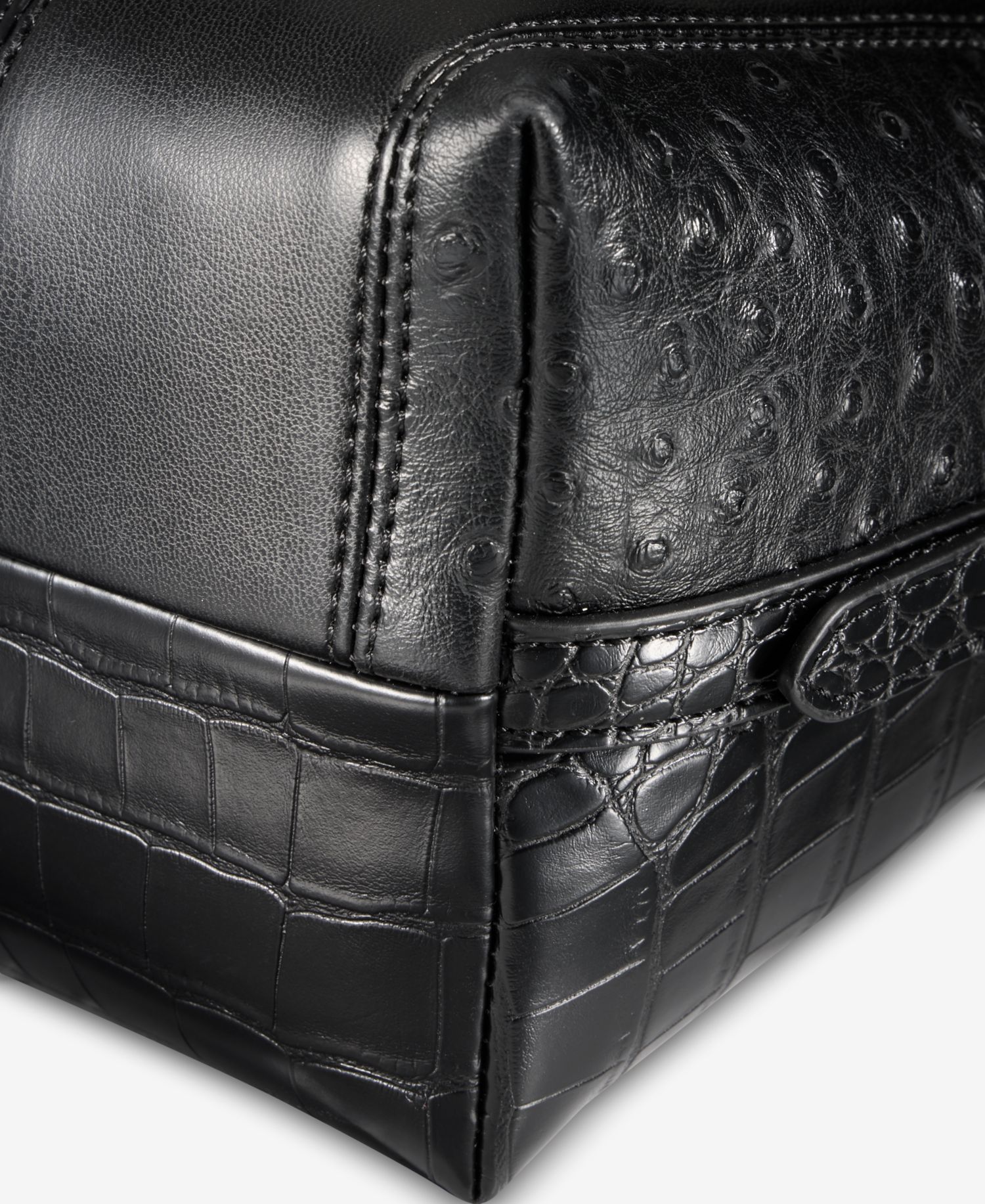 Mixed Media Soft Shoulder Bag
